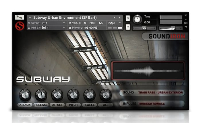 Soundiron Subways & Streetcars SFX And Ambience Library For Kontakt [Virtual]