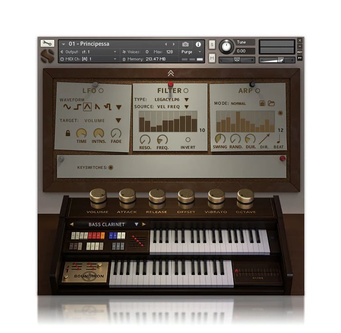 Soundiron Principessa A Vintage 86-Key Synthesizer For Kontakt [Virtual]