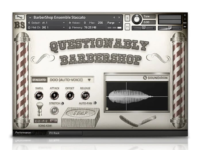 Soundiron Questionably Barbershop Male Vocal Quartet For Kontakt [Virtual]