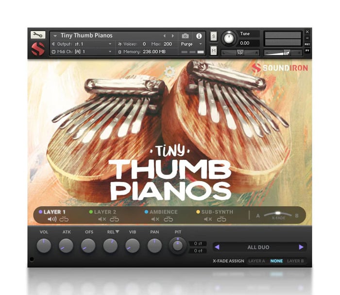 Soundiron Tiny Thumb Pianos Kilembe Tuned Percussion For Kontakt [Virtual]