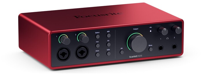 Focusrite Scarlett 16i16 4th Gen 16-In/16-Out USB Audio Interface With 2 4th Gen Mic Preamps