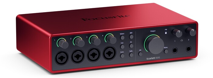 Focusrite Scarlett 18i16 4th Gen 18-In/16-Out USB Audio Interface With 2 4th Gen Mic Preamps