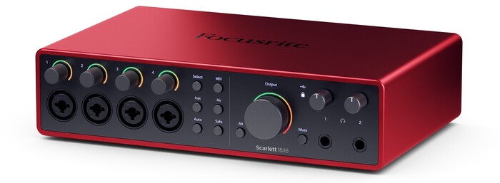 Focusrite Scarlett 18i16 4th Gen 18-In/16-Out USB Audio Interface With 2 4th Gen Mic Preamps