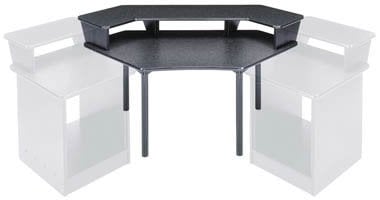 Middle Atlantic MDV-CNR3 Corner Desk With 2-Piece Over Bridge