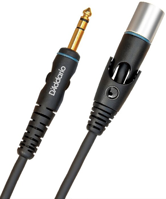 D`Addario PW-GMMS-05 Audio Cable, Swivel XLR Male - 1/4" Male Stereo, 5 Feet