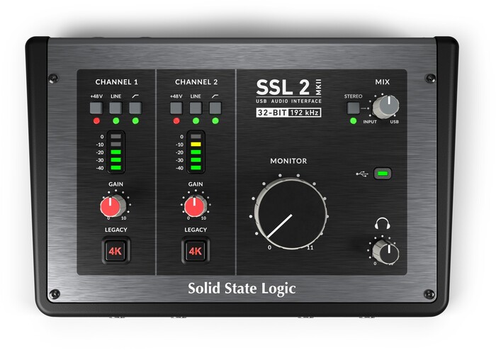 Solid State Logic SSL 2 MKII 32-Bit 192kHz 2x2 USB-C Audio Interface