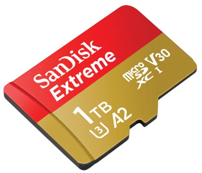 SanDisk SDSQXAV-1T00-AN6MA 1TB Extreme UHS-I MicroSDXC Memory Card With SD Adapter