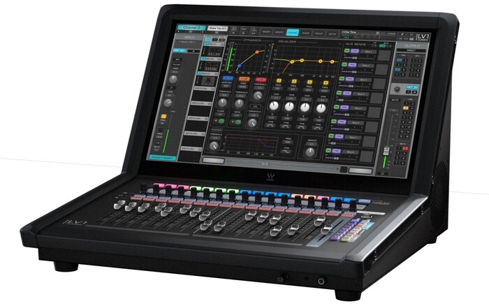 Waves eMotion LV1 Classic 64-channel Compact Digital Mixer W/ 21.5" Touchscreen, 17 Faders