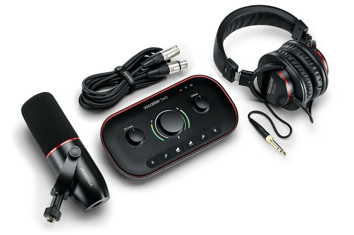 Focusrite Vocaster Two Studio [Restock Item] Podcast Kit With Vocaster Two, DM2 Mic And Headphones