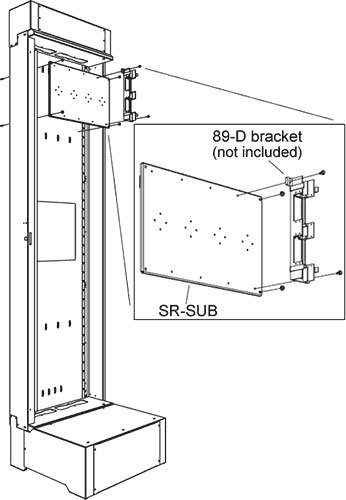 Middle Atlantic SR-SUB Sub Plate Mounting Kit (for SR Series Pivoting Racks)