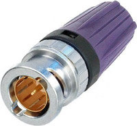 Neutrik NBNC75BYY11 [Restock Item] 75 Ohm BNC Cable Connector With Rear Twist And Color Coded Boots