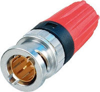 Neutrik NBNC75BNP9 [Restock Item] 75 Ohm BNC Cable Connector With Rear Twist And Color Coded Boots