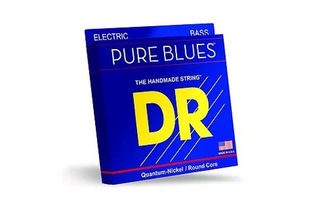 DR Strings PB5-45 [Restock Item] PURE BLUES, Quantum Nickel Bass 5-String, Medium 45-125