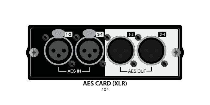 Soundcraft A520.002000SP [Restock Item] 4x4 AES/EBU Option Card For Si Series Mixers