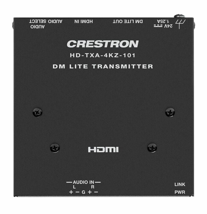 Crestron HD-TXA-4KZ-101 [Restock Item] DM Lite 4K60 4:4:4 Transmitter For HDMI And Analog Audio Signal Extension Over CATx Cable