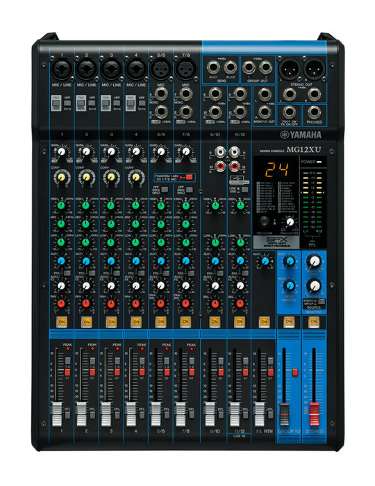 Yamaha MG12Xu [Restock Item] 12 Channel Mixer With Effects And USB