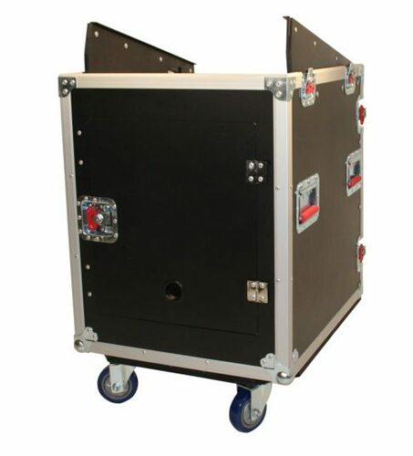 Gator G-TOUR-GRC12X12 [Blemished Item] 12RU Top, 12RU Bottom Console ATA Flight Rack Case