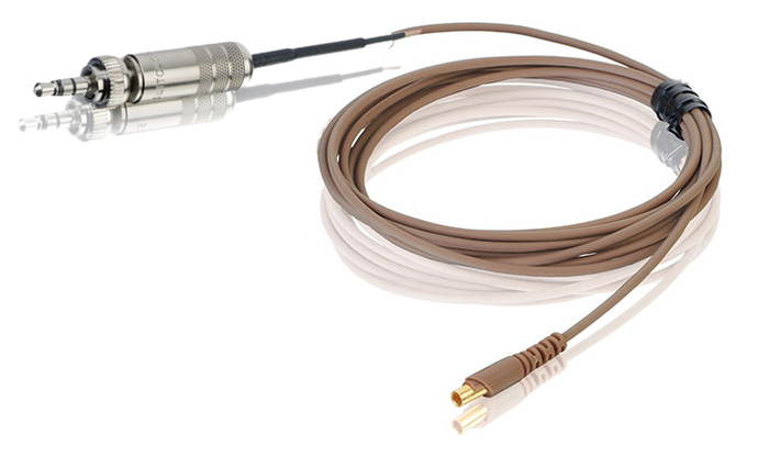 Countryman E2CABLELSR E2 Cable For Sennheiser Wireless, 3.5mm Locking Plug, 1.5mm, Light Beige (Cocoa Shown)