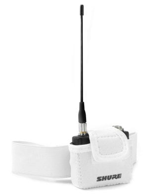 Shure WA581W Neoprene Pouch For UR1M Bodypack Transmitter, White