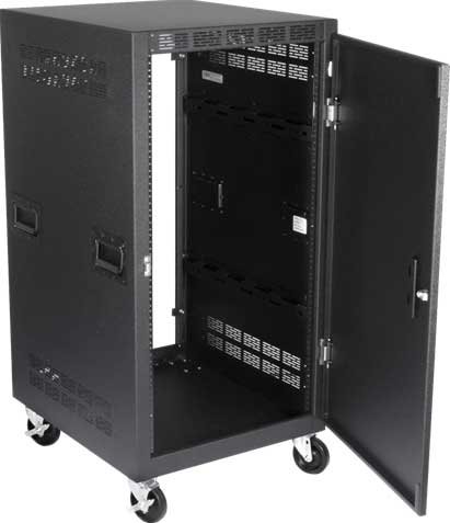 Atlas IED RX21-25SFD 21 Space Vertical Rack With Solid Front Door