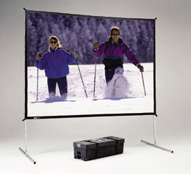 Da-Lite 88693HD 78" X 139" Fast-Fold Deluxe Dual Vision Screen, Heavy-Duty Legs