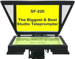 Mirror Image Teleprompter SF220-LCD 20" Mid-Bright LCD Studio Prompter (with SVGA/Composite Inputs)