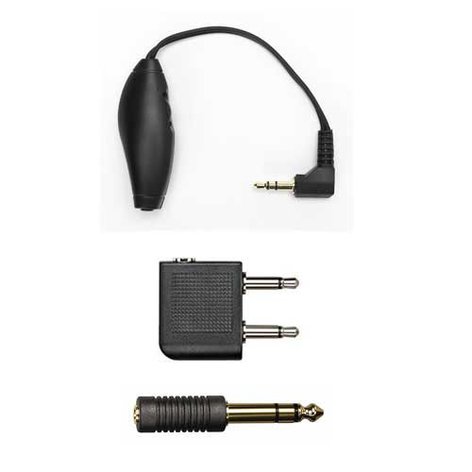 Shure EAADPT-KIT Headphone Adapter Kit With 1/4" Adapter, Airline Adapter, And Volume Control