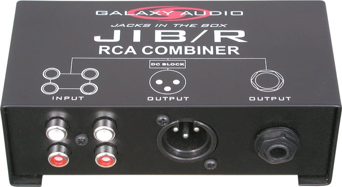 Galaxy Audio JIBR 2 To 1 Stereo RCA To XLR Or 1/4" Combiner