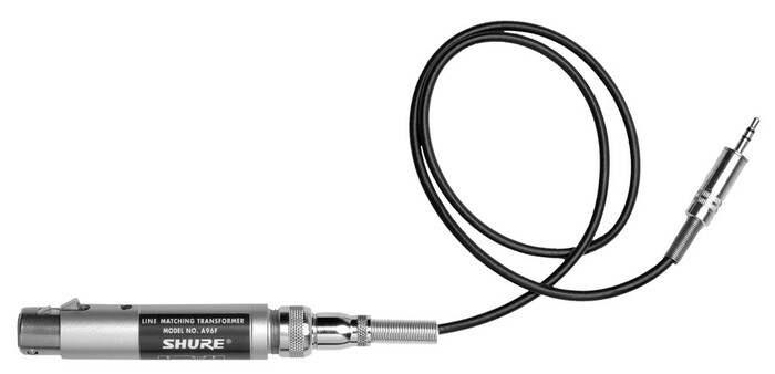 Shure A96F 2' Camcorder Transformer Cable, XLRF To 3.5mm Male