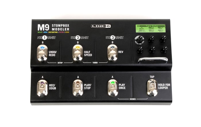 Line 6 M9 Stompbox Modeler Guitar Multi-FX Pedal With Looper, 24 Pedalboard Scenes