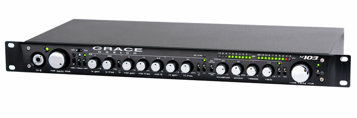 Grace Design M103-GRACE M103 1RU Channel Strip / Single Channel Microphone Preamplifier / 3-Band EQ / Optical Compressor