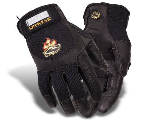 Setwear SWP-05-010 Large Black Pro Leather Gloves