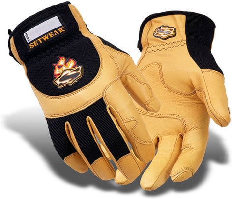 Setwear SWP-09-011 X-Large Tan Pro Leather Gloves