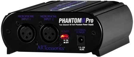 ART PHANTOM-2PRO Phantom Power Supply, 2 Channel