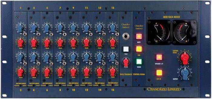 Chandler MINI-RACK-MIXER Mini Rack Line Mixer, 16 Channel