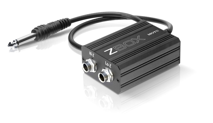 MOTU Zbox Guitar Pickup Impedance Adapter / Signal Enhancer