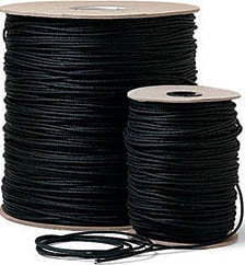 Rose Brand Unwaxed Tie Line 3000' Roll Of Black Unwaxed Tie Line