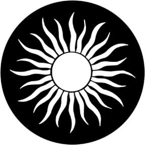 Rosco 79177 Steel Gobo, Grecian Sun