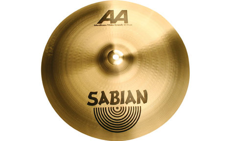 Sabian 21607 16" AA Medium Thin Crash Cymbal In Natural Finish