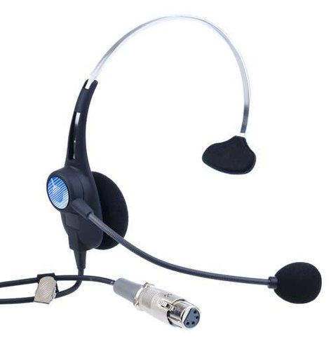 Clear-Com CC26K-X4 Headset With Dynamic Mic, Single Earmuff, 4-pin XLR-F