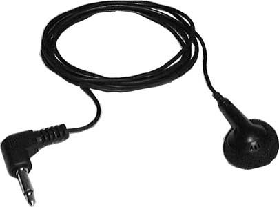 Philmore 70-222 Universal Monaural Earbud (with 42" Cord, Black)