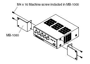 TOA MB-1000 Rackmount Kit For BG-M Series Mixer / Amplifiers