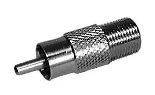 Philmore FC69B F Female To RCA Male Adapter (Nickel-Plated, No Blister Pack)