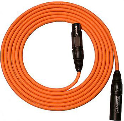 Whirlwind MKQ20 COLORED 20' Quad Core XLRM-XLRF Microphone Cable