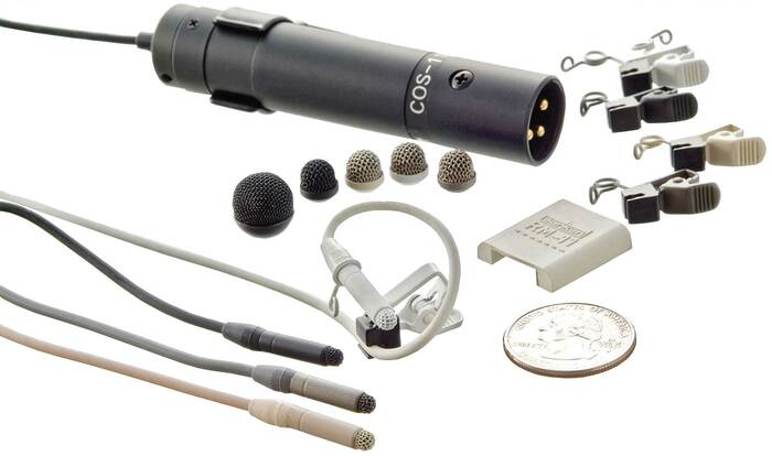 Sanken COS-11D-PT-RM/1.8 Lavalier Microphone With Reduced Sensitivity At -9dB And With Pigtails