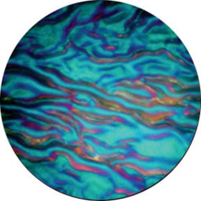 Rosco 33104 ColorWaves Glass Gobo, Cyan Ripple