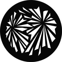 Rosco 71028 Steel Gobo, Geometric Explosion