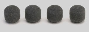 Shure RPM312 Foam Windscreens For EasyFlex Overhead Mics, 4 Pack, Gray