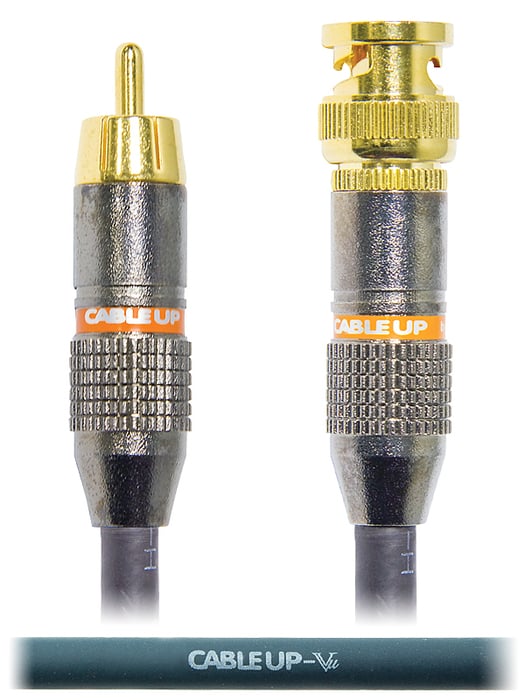 Cable Up RM-BNC-100 100 Ft 75 Ohm RCA Male To BNC Video Cable