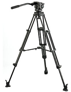 Vinten VB-AP2M Vision Pozi-Loc Tripod System With Head, Mid-Level Spreader And Soft Case